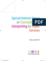 EU Commission Report on Translation and Interpreting for Public Services