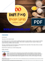 Early Foods - 100 Baby Food Recipe List - Full Details