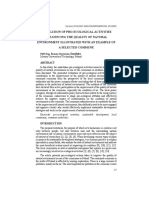 EVALUATION OF PRO-ECOLOGICAL ACTIVITIES INFLUENCING THE QUALITY OF NATURAL ENVIRONMENT ILLUSTRATED WITH AN EXAMPLE OF A SELECTED COMMUNE