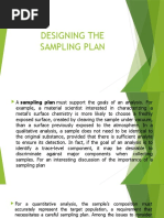 Designing The Sampling Plan