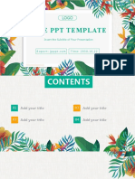Free PPT Template: Insert The Subtitle of Your Presentation