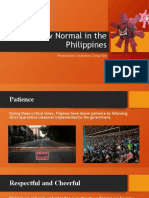 The New Normal in The Philippines: Presentation Created by Group One