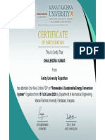 This Is Certify That: Shailendra Kumar