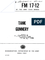 FM 17-12 Tank gunnery 1961