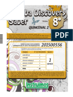 Prueba Discovery 8° Quincenal 2 Resultados En Línea