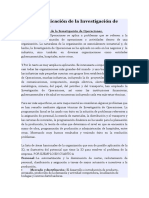 Áreas de Aplicación de La Investigación de Operaciones