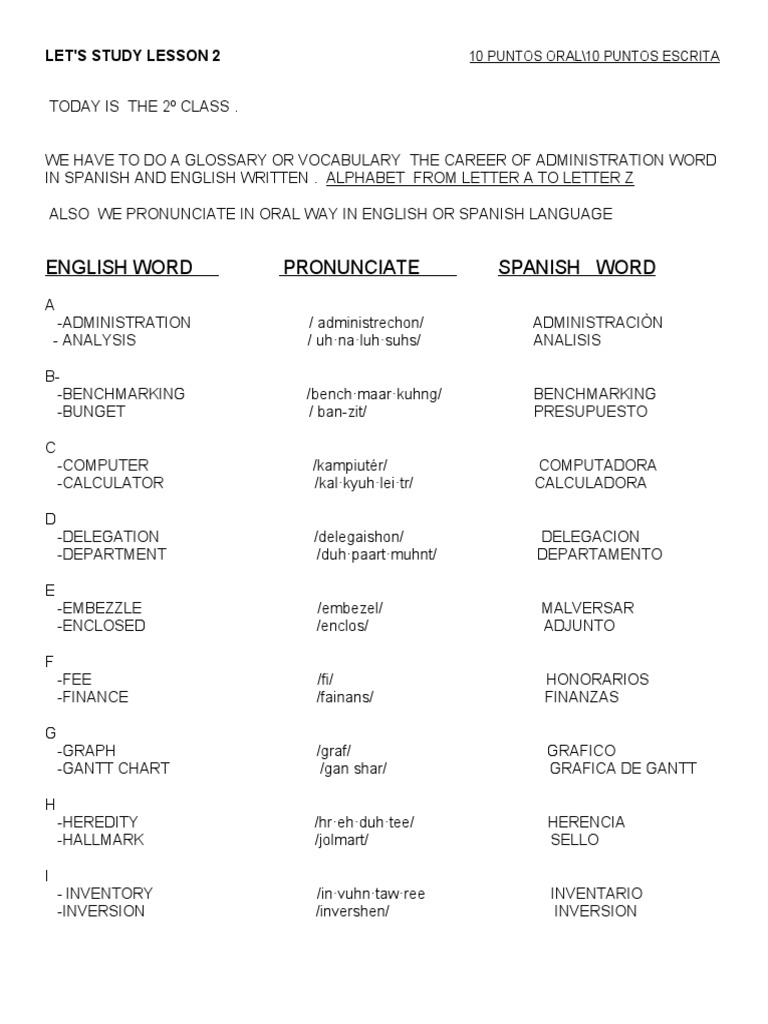 Leccion 2 Ingles | PDF