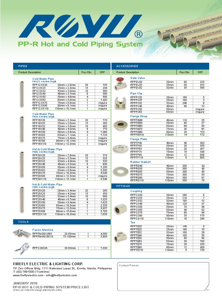 Cold Water Pipe Gate Valve: Pipes Accessories | PDF | Machines ...