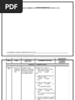 Annual Plan For Maths Form5 2011