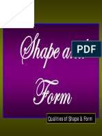 Qualities of Shape & Form