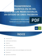 TFG Transferencia Interlingüistica en Redes Sociales Es/en