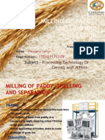 Milling of Paddy Cultivation