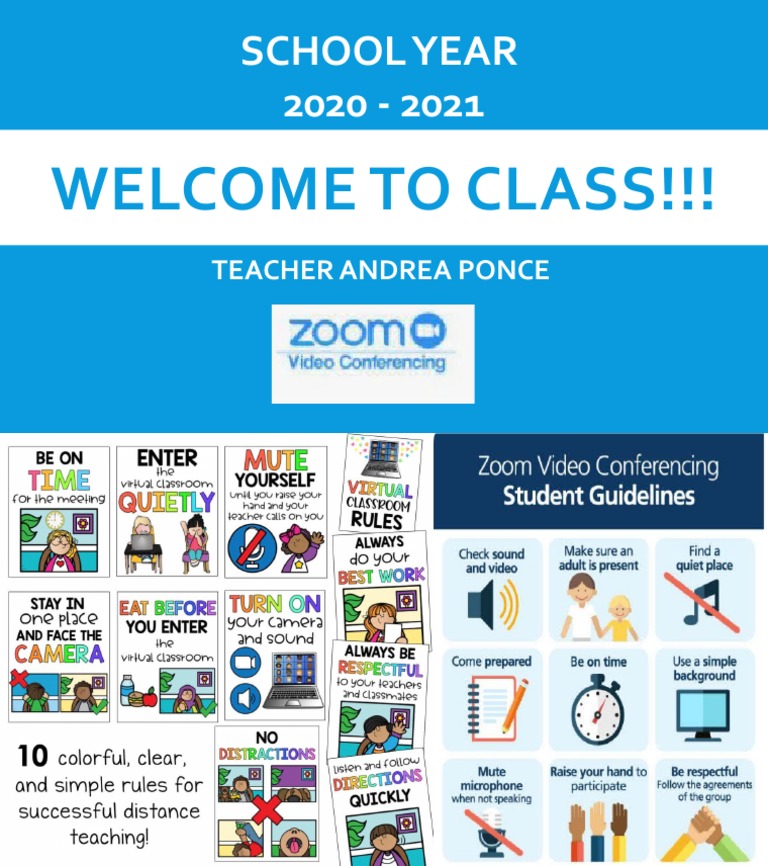 School Year 2020 - 2021: Welcome To Class!!! | PDF
