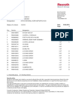 Bosch Rexroth Hydraulic Spare Parts List