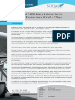 EASA Part CAMO Safety Human Factor Training Requirements Initial - 3 Days PDF