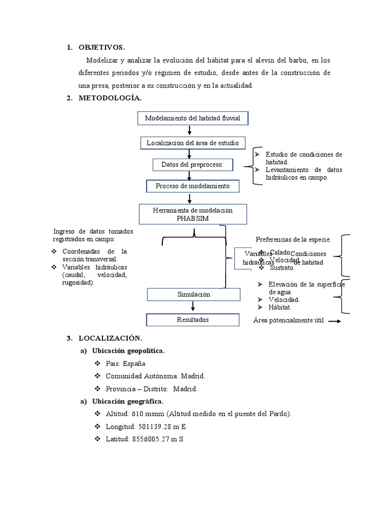 Modelamiento Con Phabsim | PDF | Descarga (hidrología) | Naturaleza