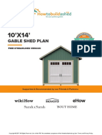 Gable Shed Plan: Free Streamlined Version