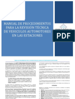 Manual de procedimientos para la revisión técnica de vehículos automotores en las estaciones