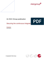 NCC Group Whitepaper - Securing CI Environment