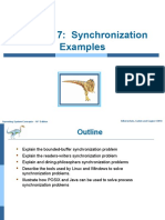 Chapter 7: Synchronization Examples: Silberschatz, Galvin and Gagne ©2018 Operating System Concepts - 10 Edition