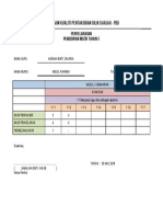 Borang Penjamain Kualiti PBS Penyelarasan