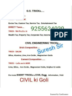FM Formula Chart (CIVIL Ki Goli) PDF