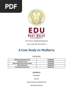 A Case Study On Mulberry: Marketing Management MKT 301 2