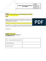 (Anexo No. 2) Comunicado de No Procedencia Del Permiso