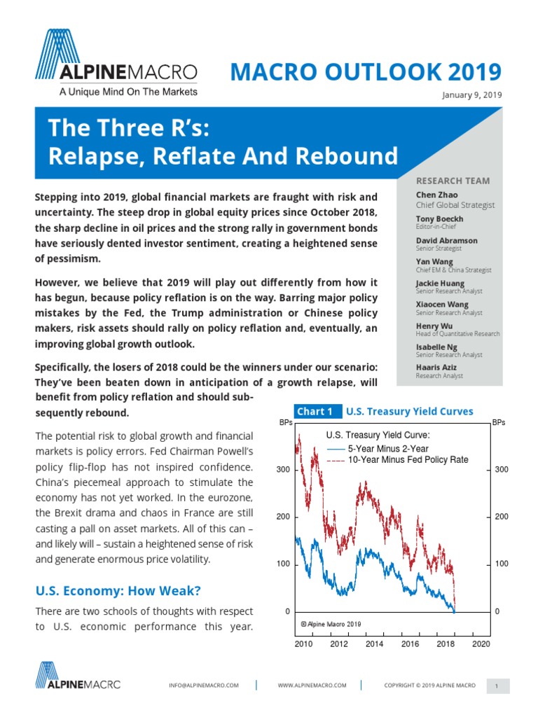 The Three R'S: Relapse, Reflate and Rebound: Macro Outlook 2019 | PDF ...