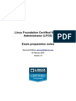 Linux Foundation Certified System Administrator (LFCS) Exam Preparation Notes