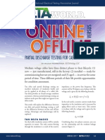 Online Offline: Partial Discharge Testing For Cable Assessment