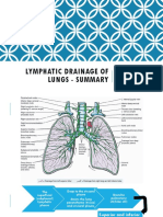 Lymphatic Drainage of Lungs - Summary