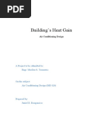 Building's Heat Gain: Air Conditioning Design