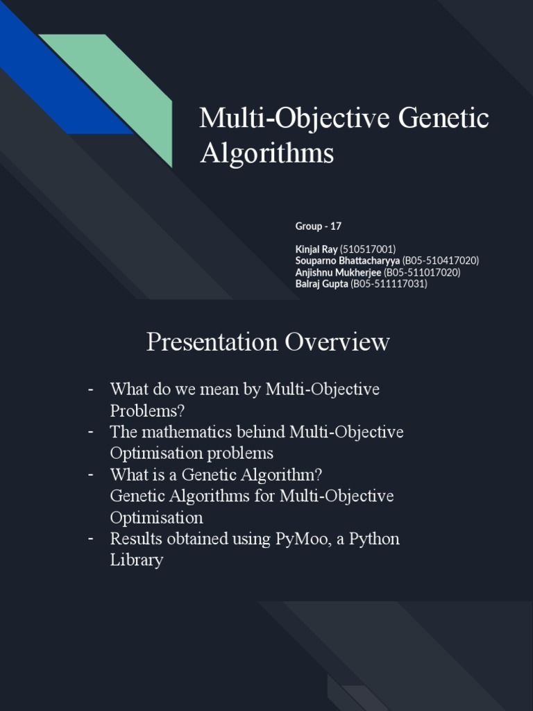 Multi-Objective Genetic Algorithms | PDF | Mathematical Optimization ...