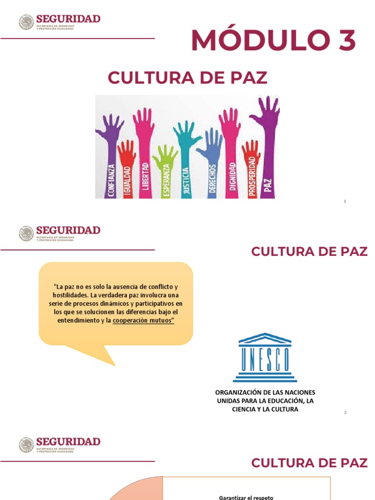 Construyendo una cultura de paz a través del diálogo y la resolución ...