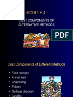 Cost Components of Alternative Methods
