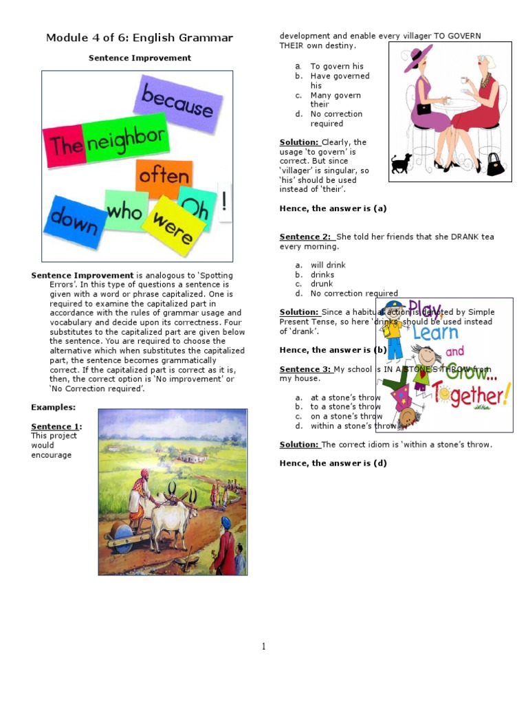 English Grammar Mod 4 PDF English Grammar English Language