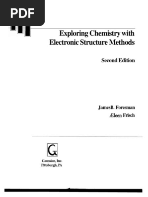 Exploring Chemistry With Electronic Structure Methods PDF