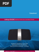 Download Linksys E4200 DataSheet simultaneous dual-band Wireless-N router by Scribd_User_Name SN48303953 doc pdf