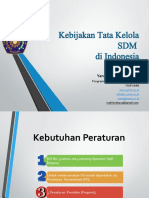 Kebijakan Tata Kelola SDM Di Indonesia 2020