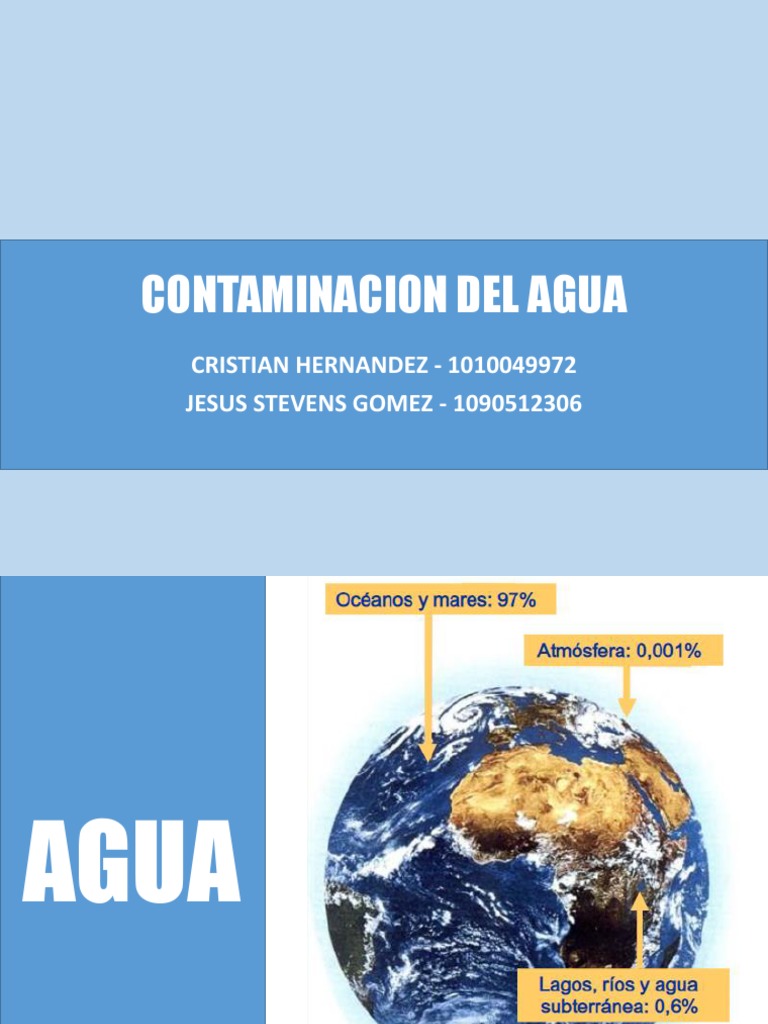Contaminación Del Agua | PDF | La contaminación del agua | Agua subterránea