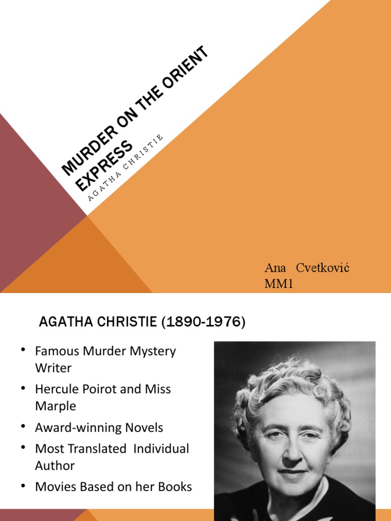 Murder On The Orient Expess | PDF | Agatha Christie Characters | Works ...