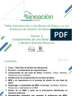 Presentación Base de Datos Sesión 2-2019 PDF