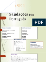 Saudações em Português