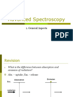 Advanced Spectroscopy: 1. General Aspects