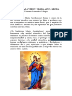 Oración a la Virgen María Auxiliadora, patrona de nuestro Colegio