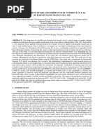 Identification of Relationship On Soil Nutrient (N, P, K) of Harum Manis Mango (Ma 128)