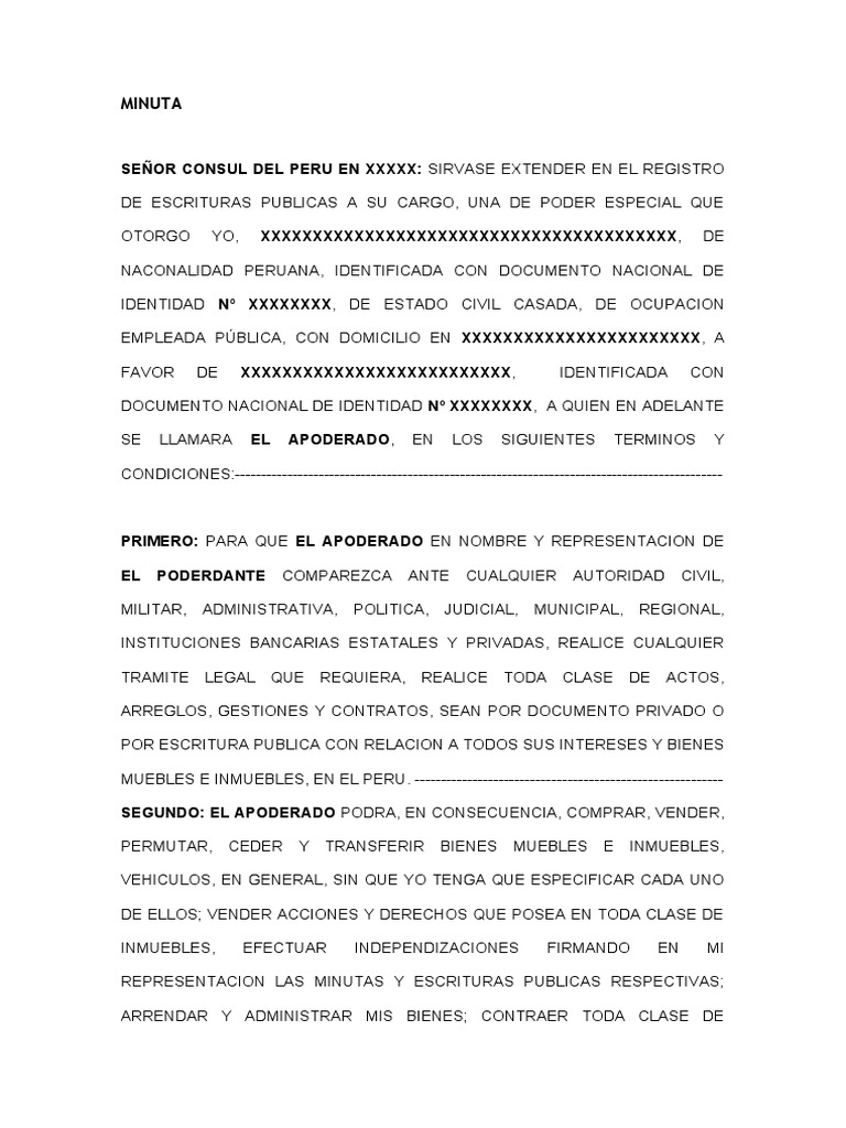 Modelo de Poder Consular Peruano | PDF | Bancos | Perú