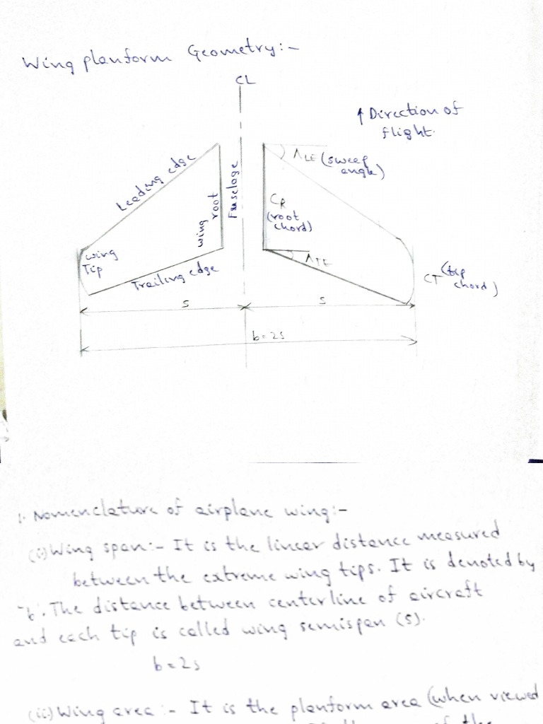 Understanding Wing Geometry and Angles | PDF