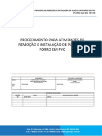 PR-SMS-LGA-020- REV-00 - PROCEDIMENTO PARA ATIVIDADES DE REMOÇÃO E INSTALAÇÃO DE PLACAS DE FORRO EM PVC